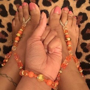 Footless Sandals and matching Bracelet